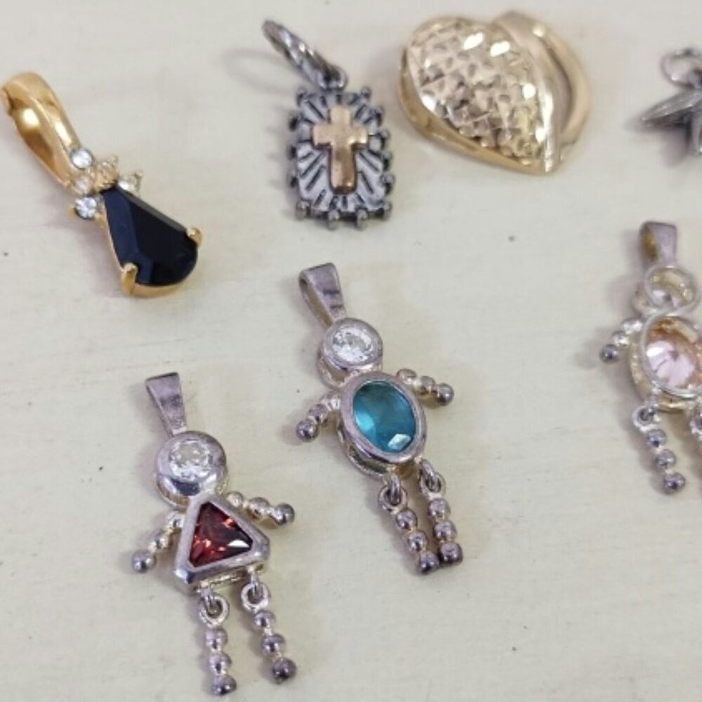 Assorted pendants/charms for necklace or bracelet - 9 total - Picture 2 of 3